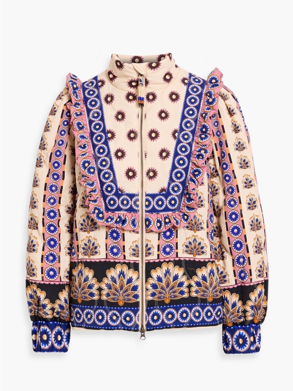 NWT! FARM Rio Printed Puffer Bomber Jacket